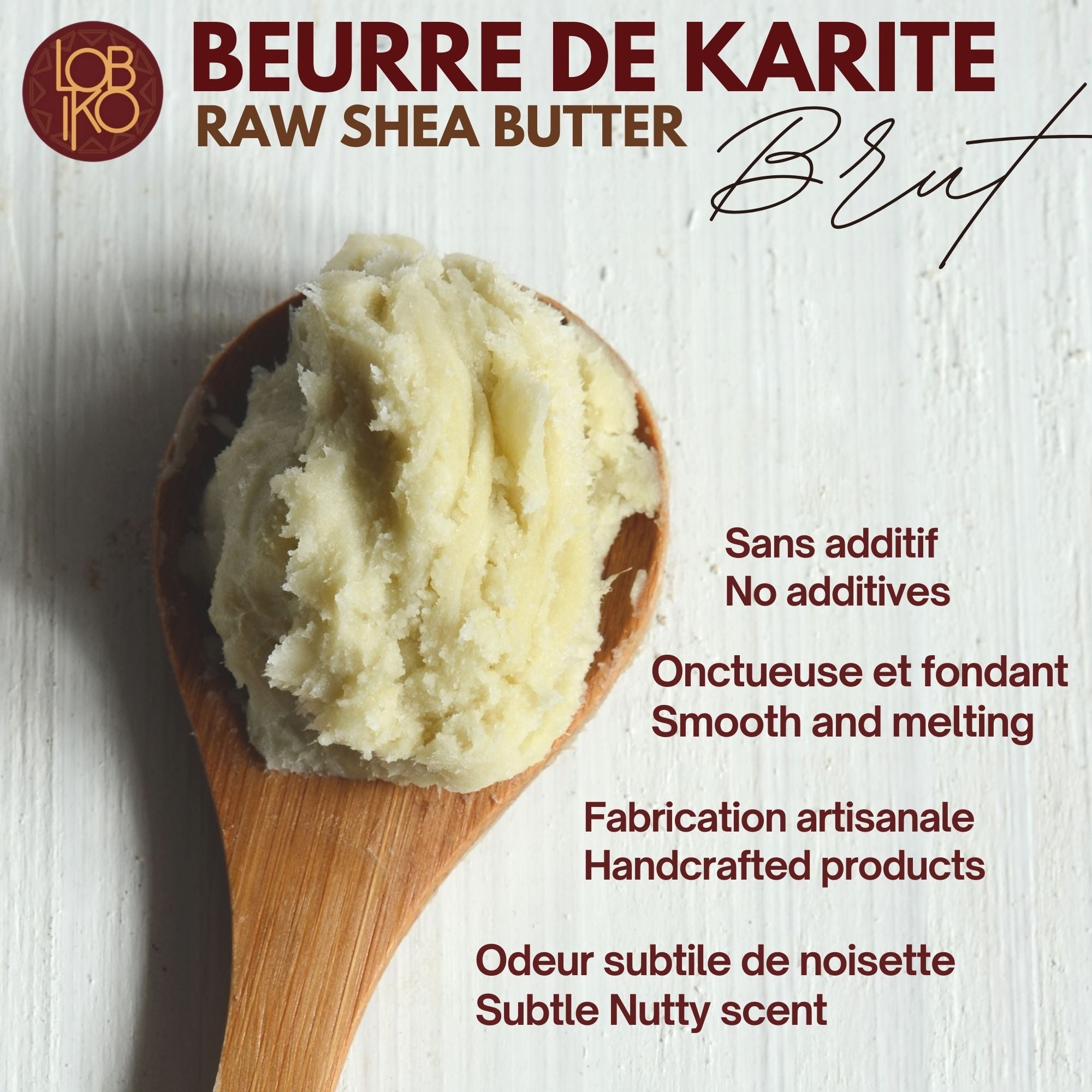 Beurre de Karité Brut (500g/1kg)
