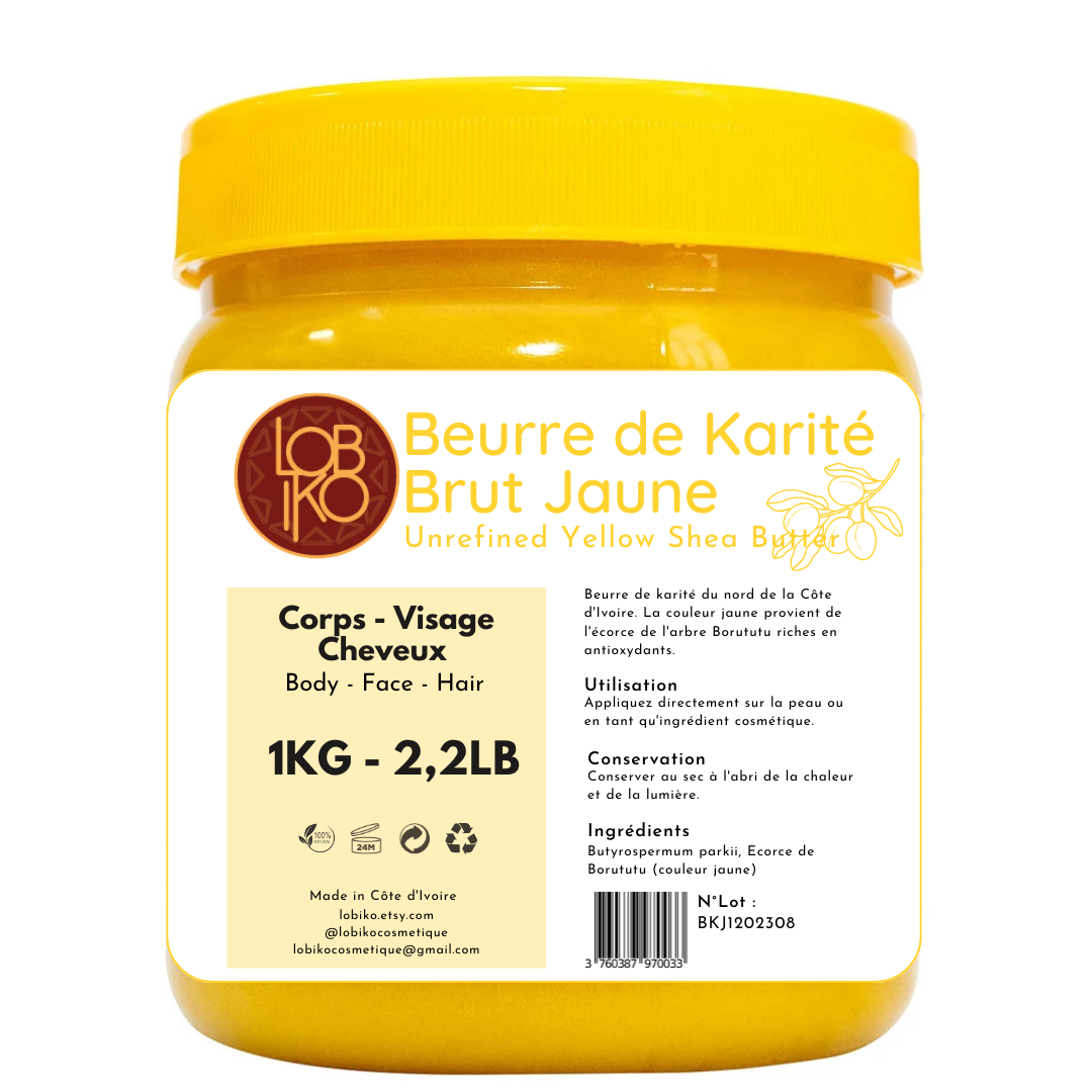 Beurre de Karité Jaune (500g/1kg)
